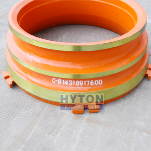 Doublure de concasseur à cône Mn18Cr2 résistante à l'usure, doublure de bol concave Mn18Cr2 adaptée à 814318917600 <span class=keywords><strong>GP500</strong></span> - Product Image 5