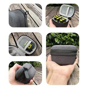 YEAH Portable antichoc 3 emplacements batterie étui de rangement organisateur de voyage pour <span class=keywords><strong>Gopro</strong></span> <span class=keywords><strong>Hero</strong></span> 9-13 Batteries de caméra d'action - Product Image 3