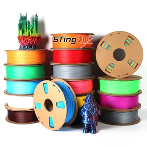 Sting3D OEM 1kg PLA Filament Filament pour imprimante 3d ABS PETG Plus 1.75mm Pla Filamentos Filament d'impression 3d Tiges en plastique extrudé