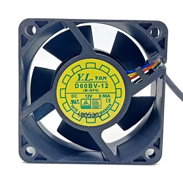 New 6025 12V Double Ball Fan 6cm 60*60*25mm Computer Server CPU Cabinet Power Supply PWM Fan D60BV-12
