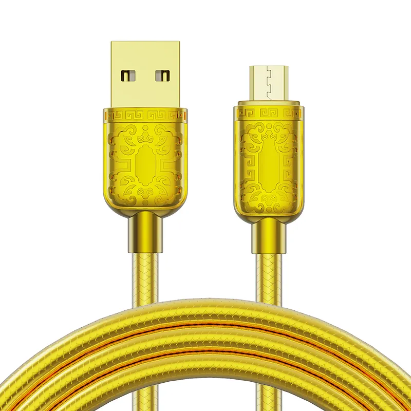 New Design Metal Relief Fast Transfer 3.1A HIgh-Speed Fast Charging Type-c Micro Cable USB Data Cable