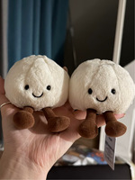 Porte-clés en peluche personnalisé en forme de pop-corn, jouet en coton doux rembourré pour la décoration, adorable poupée en peluche