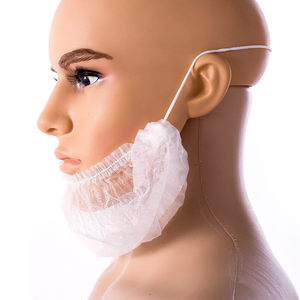 Cubrecapas Desechables <span class=keywords><strong>de</strong></span> Tela No Tejida para Barba, 18 Pulgadas, 100 Unidades/Bolsa, para Servicio <span class=keywords><strong>de</strong></span> Alimentos, Salón <span class=keywords><strong>de</strong></span> Belleza, Uso Médico - Product Image 2