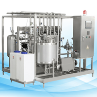Pasteurisateur à plaques à trois sections, échangeur de chaleur, pasteurisateur instantané pour bière, lait, jus, fonctionnement automatique 500L-20000L/H