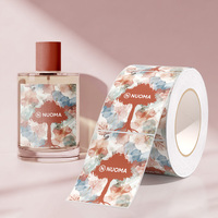 Étiquette autocollante personnalisée imperméable de luxe pour parfum, impression d'étiquettes adhésives en BOPP PP pour bouteille