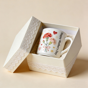 Taza de Cerámica Floral para el Día de la Madre - Taza de Café y Té de 11 oz, Regalo Perfecto para Mamá, Duradera y Apta para Lavavajillas - Product Image 1
