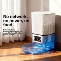 Distributeur automatique de nourriture pour animaux de compagnie intelligent avec contrôle par application, design détachable, caméra HD double intégrée, machine d'alimentation automatique pour chiens et chats, bol en acier