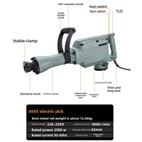 Perceuse à percussion industrielle électrique 2500W YLW AC-YLH11-2200 65W haute puissance, robuste, pour bricolage, avec moteur à fil de cuivre, pour briser le béton