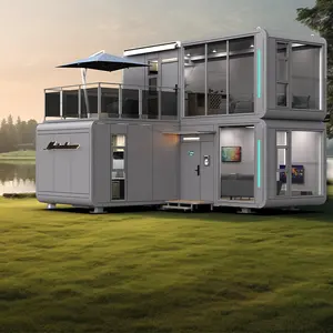 Apple kabin siap dibuat rumah Prefab desain Modern rumah taman Pod rumah kapsul hidup