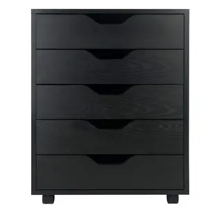 China supplier wholesale fast delivery furniture black chest drawers and side tables home furniture chest of 5 drawers wooden