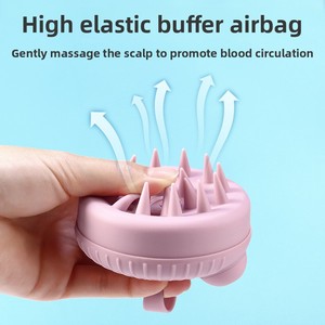 Hot-selling Household Silicone Shampoo <b>Brush</b> with Liquid Dispensing Massage for <b>Scalp</b> Cleaning and Pet Bathing - Product Image 2