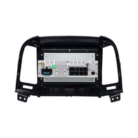 Système multimédia de voiture de marché supérieur, autoradio, stéréo, écran IPS 2.5D, 1024x600, pour Santa Fe 2006