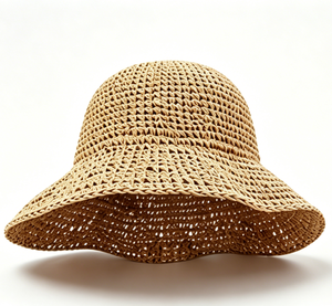 Women's Straw <b>Hat</b> Openwork Breathable Woven Straw Fisherman's <b>Hat</b> <b>Summer</b> Beach Outing Sun Protection <b>Hat</b> - Product Image 2