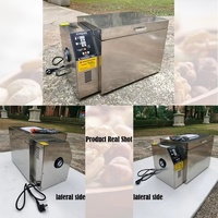 Machine à rôtir les snacks entièrement automatique, électrique, à usage commercial, en acier inoxydable, 3600W, pour noix, amandes, fèves de cacao, cacahuètes