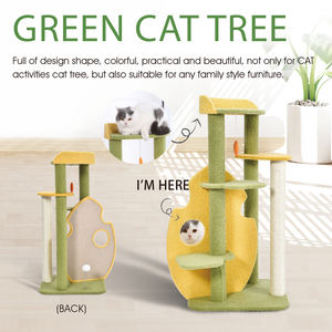 Menara kucing Deluks dengan nyaman Kondominium Sisal menggaruk <span class=keywords><strong>Post</strong></span> dan platform istirahat - Product Image 4