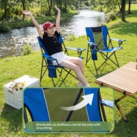 Chaise pliante de camping en plein air, fauteuil de loisirs portable, chaise de pêche en tissu Oxford 600D, style de vie décontracté