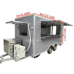 Chariot à double essieu pour hamburgers et hot-dogs, évier standard américain, équipement rapide, remorque mobile pour boissons, camion de restauration - Product Image 4