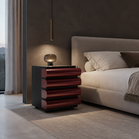 Table de chevet moderne en bois de style italien pour salon, commode d'appoint pour chambre à coucher, rangement domestique