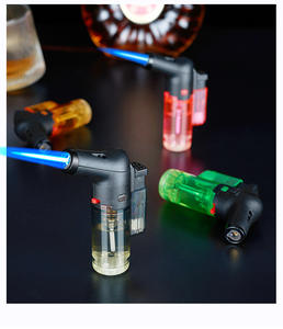 Encendedor de gas recargable barato, encendedor de llama ajustable, encendedor de gas a prueba de viento para exteriores, accesorios para fumar, logotipo personalizado - Product Image 6