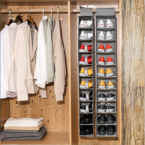 Organisateur de placard multifonctionnel à 10 niveaux, sac de rangement pour vêtements et chaussures en tissu non tissé durable, <span class=keywords><strong>panier</strong></span> de rangement pour placard - Product Image 2