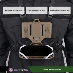 Chaleco Táctico MOLLE con Soporte Plegable para Tablero de Navegación, Portaplacas, Funda para Teléfono, Plataforma de Pecho, Soporte Universal para Teléfono, Bolsas de Pecho - Product Image 6