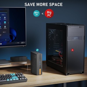 Soyeer Intel AD15 MINI PC I5 <span class=keywords><strong>12450H</strong></span> 12650h WIFI6 Mini PC 1000M DDR4 32G 512G SSD Win11 Pro Ordinateur de jeu 4K HD2.0 - Product Image 2