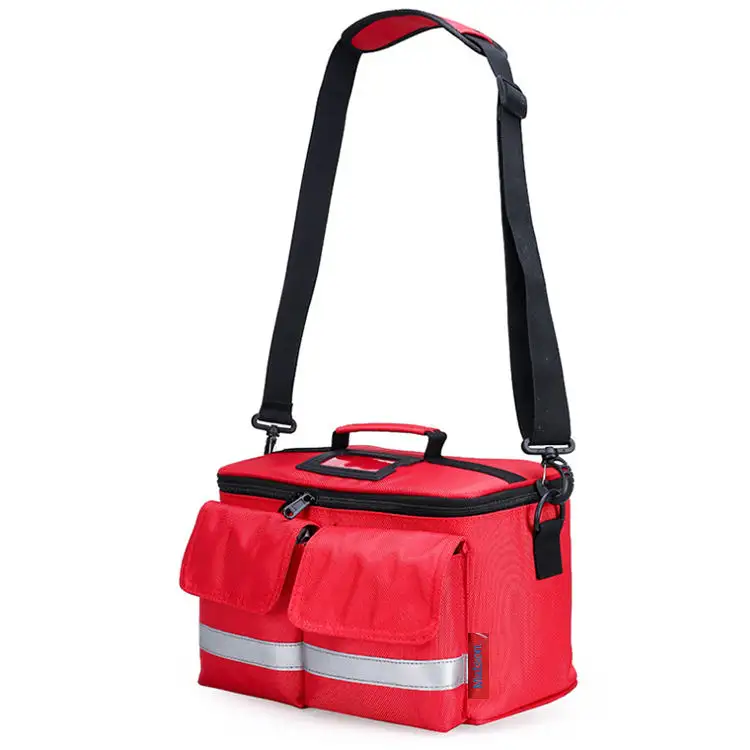 Sac médical de trousse de premiers soins d'emballage médical rouge de survie professionnelle