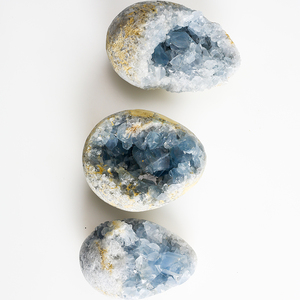 Bán buôn màu xanh celestite geode cụm chữa bệnh tinh thể cụm tinh thể celestite trứng Cụm - Product Image 6