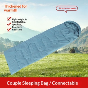 Saco <span class=keywords><strong>de</strong></span> Dormir <span class=keywords><strong>de</strong></span> Algodón con Relleno <span class=keywords><strong>de</strong></span> Plumón para Dormir Profundamente, para Acampar al Aire Libre, Viajar, Usar en Hoteles; Resistente a la Suciedad, Impermeable y Conectable - Product Image 2