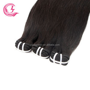 CLJhair rambut manusia murah rambut manusia Brasil basah dan bergelombang 3 buah bundel lurus - Product Image 1