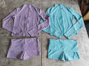 Abbigliamento Estivo da Donna, Set Sportivo Personalizzato Streetwear, Giacca con Zip e <span class=keywords><strong>Pantaloncini</strong></span> con Stampa Leopardata, Completo 3 Pezzi per Donna - Product Image 3