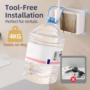 360 °   Sèche-cheveux mural mains libres réglable avec support de rangement - Product Image 5