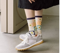 Chaussettes pour femmes, chaussettes d'école pour étudiants, chaussettes mignonnes, chaussettes longues de haute qualité, chaussettes mignonnes et douces pour filles, vente en gros OEM