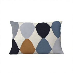Housse de coussin décorative de luxe en coton style bohème, tissée à la main, motifs floraux et géométriques, amovible et lavable par ITHL – Meilleure vente - Product Image 1