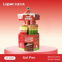 Juego de 123 Bolígrafos de Gel con Diseño de Tomate Giratorio de Lopet, Escritura Suave, Secado Rápido, No Mancha las Manos, Tinta Negra, Bolígrafo Neutro