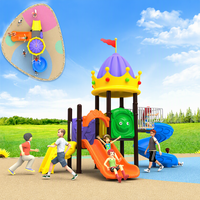 Terrain de jeu pour enfants de 5 à 10 ans, petit modèle, équipement de jeu extérieur en plastique pour enfants, prix de gros
