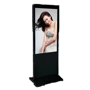 Boden Wifi Stand HD 65 Zoll Werbung Touchscreen Kiosk Informationen Android Window Smart Board Interactive