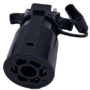 Trailer Connector 7 To 4 Pin Converter <b>Adapter</b> Black ABS <b>Plug</b> In For RV Trailer Socket - Product Image 2