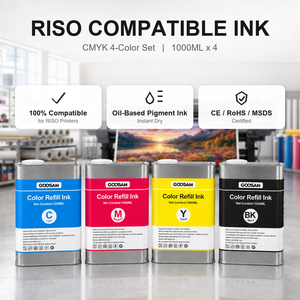Tinta para Duplicadora Digital, Caja de 1000 ml para Impresora HC-5500R HC-5000R, para Fotocopiadora, Escuela, Oficina, Impresión Comercial de Alto Volumen - Product Image 1