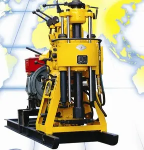 100m küçük toprak borewell sondaj kulesi taşınabilir iyi makine