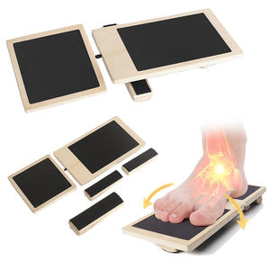 Camilla de pie de Yoga de madera, entrenador de viga de equilibrio de fortalecimiento de una sola pierna, tabla de estiramiento de tobillo de una sola pierna de ballet - Product Image 1