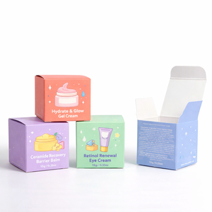 Fabricant de boîtes d'emballage en carton rigide pliables pour cosmétiques, design personnalisé, pelliculage mat, gaufrage, emballage pour faux cils - Product Image 5