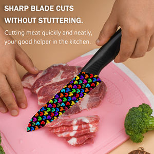 Nuevo Juego de Cuchillos de Chef de Cerámica con Mangos de Plástico, 4 Piezas, Resistentes, para Procesamiento de Carne, Carnicería, Entrega Rápida, Envío Gratuito - Product Image 2