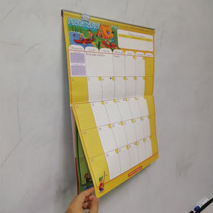 चुंबकीय कैलेंडर हैंगर चुंबक धारक प्लास्टिक कैलेंडर क्लिप - Product Image 5