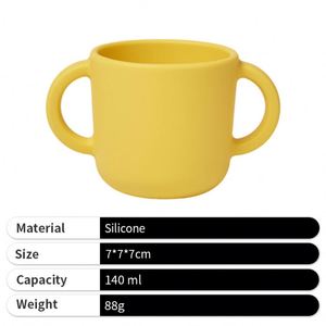 Tasse compacte en silicone avec poignée pour petit-déjeuner, fruits, flocons d'avoine, lait, eau – Idéale pour la publicité (vente en gros) - Product Image 4