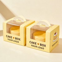 Boîtes à gâteaux en papier en gros à faible MOQ avec fenêtre, boîtes personnalisées pour biscuits, donuts, macarons, mini-gâteaux sucrés