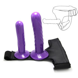 Sexspielzeug Strap-On für Lesben <span class=keywords><strong>Double</strong></span> <span class=keywords><strong>Head</strong></span> Dildo Harness Strap On Künstlicher <span class=keywords><strong>Penis</strong></span> mit Gürtel - Product Image 3