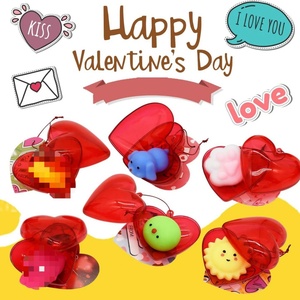 Valentines Toy Capsules <b>Gift</b> <b>Set</b> Cute Mochi Squishy Toys Kawaii Squeeze Animals Fidget <b>Cheap</b> Heart Surprise Capsule Toys - Product Image 2