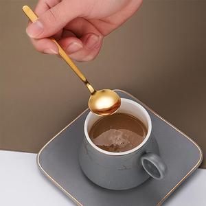 Cuillères à espresso en acier inoxydable, cuillères à café pour café, sucre, dessert, gâteau, glace, soupe, antipasto (dorées) - Product Image 4