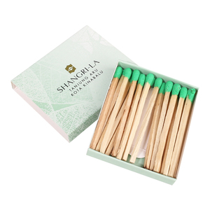 Bán buôn phù hợp với hộp bao bì thiết kế logo tùy chỉnh màu xanh lá cây phù hợp với người đứng đầu tùy chỉnh giấy Matchbox - Product Image 3